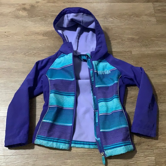 Kids fleece lined coat xs 4t-5t - Picture 1 of 3
